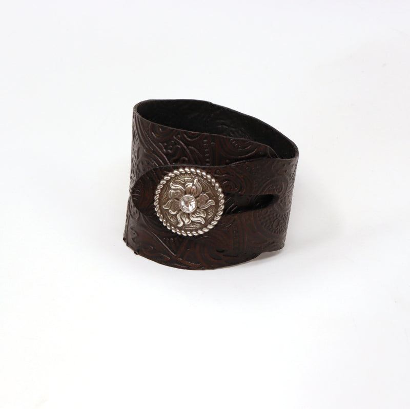 Button Cuffs - Leather