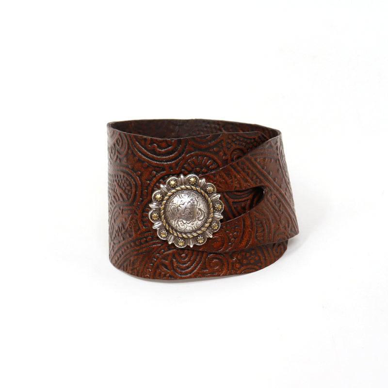 Button Cuffs - Leather