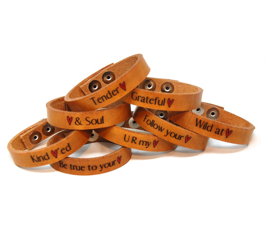 Last Look - Listen to your Heart - Leather Bracelets