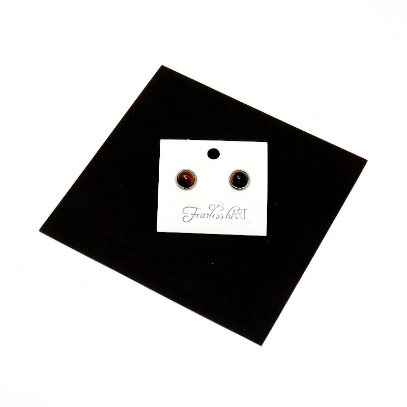 Gemstone Stud Earrings