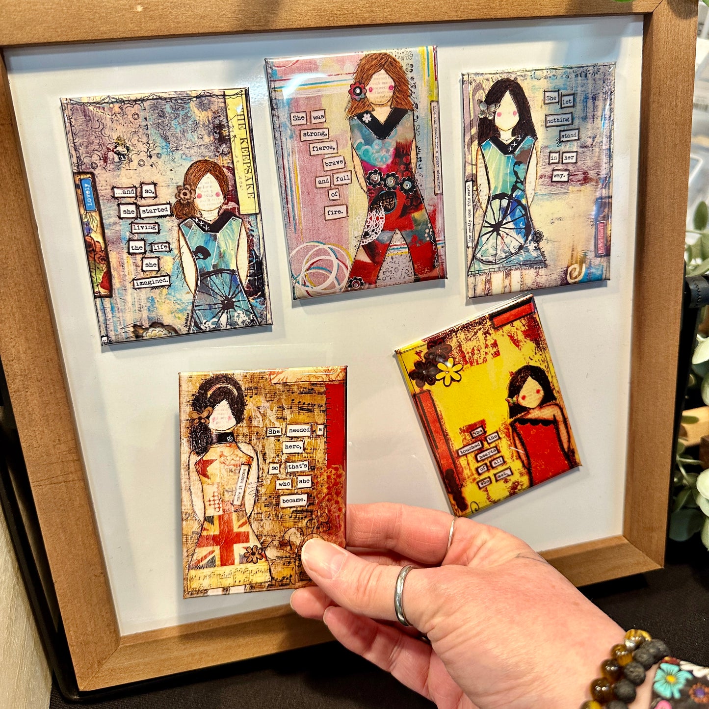 "She Art" Empowering Art Magnets