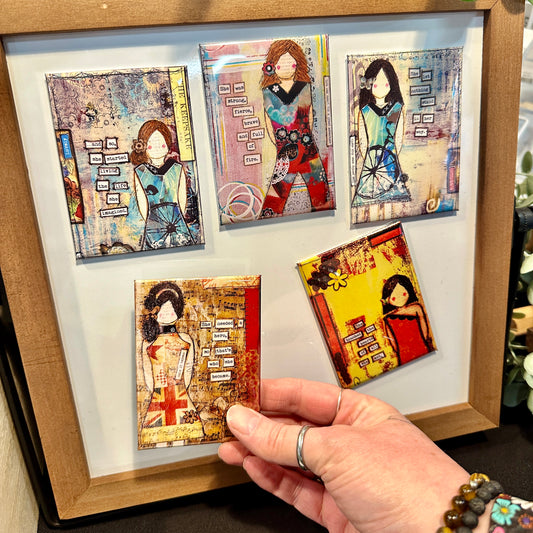 "She Art" Empowering Art Magnets
