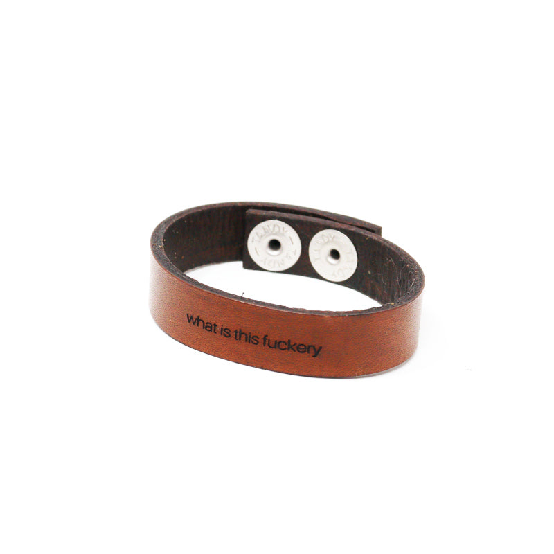 Feisty Phrases - Leather Bracelet