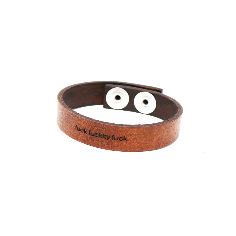 Feisty Phrases - Leather Bracelet