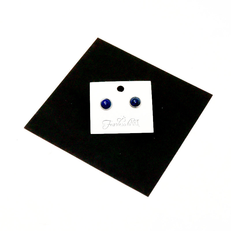 Gemstone Stud Earrings