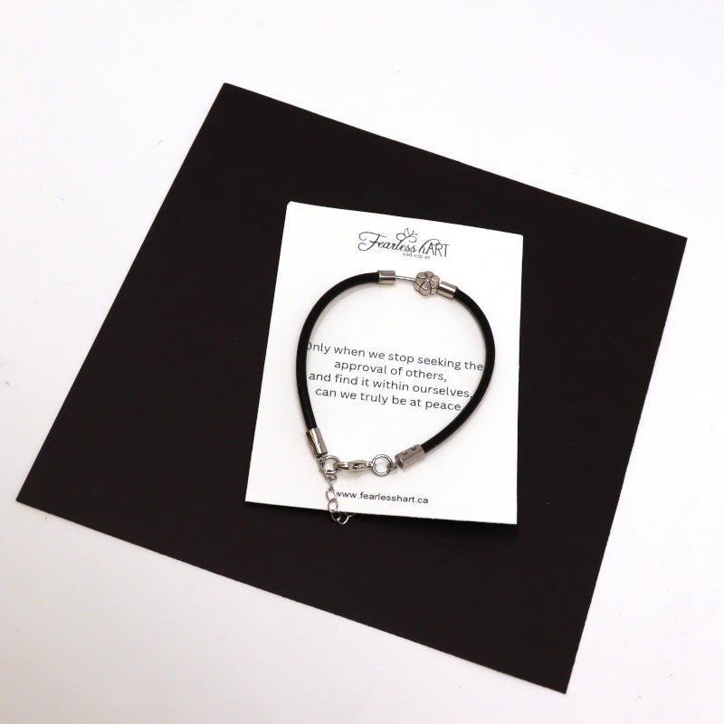 Simple Truth - Gemstone Bracelet on Leather Cord