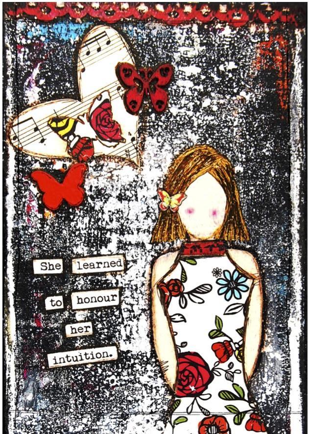 002-91 She Art Prints - Matted and Matted with Frame - Fearless hART