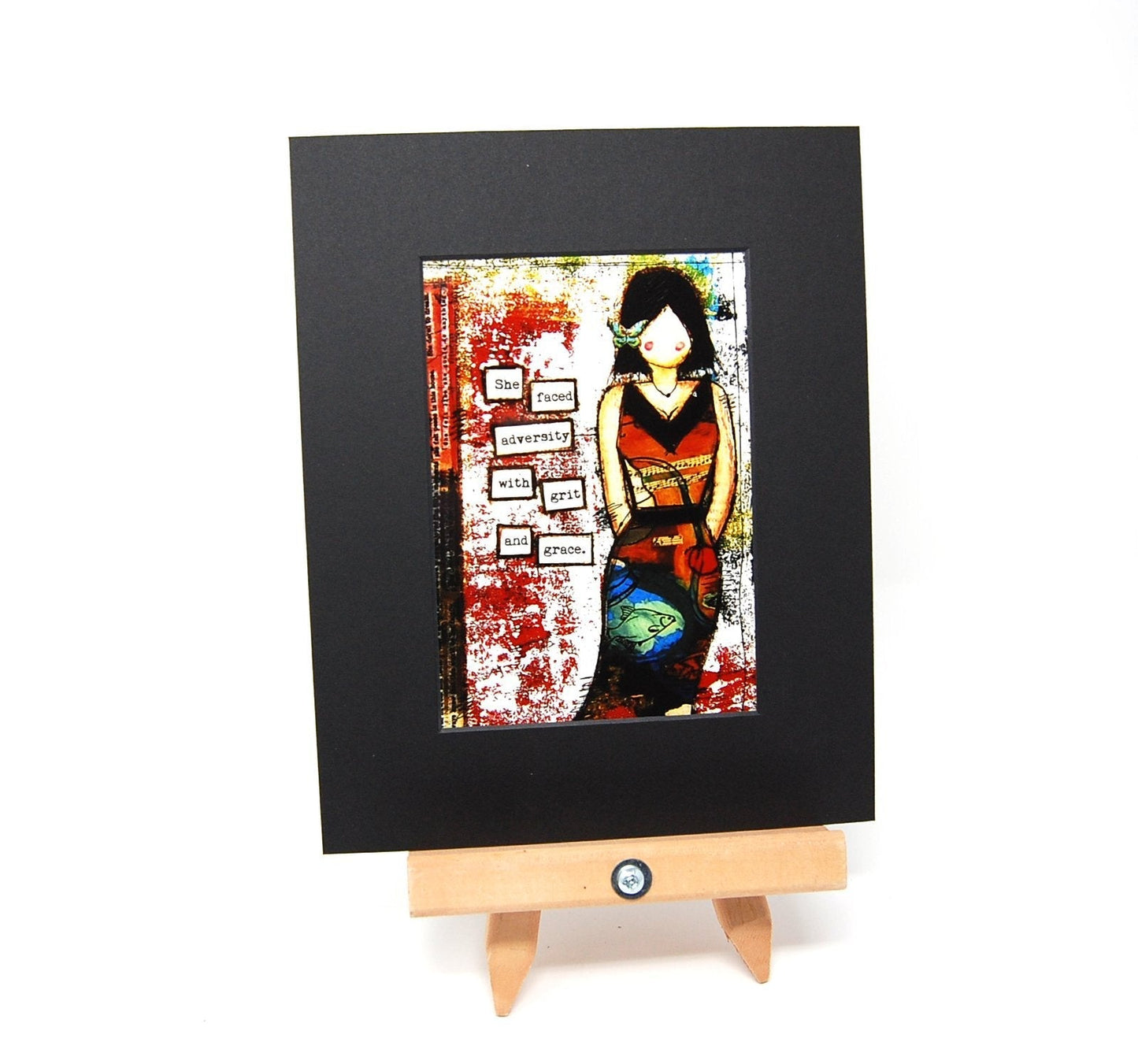 002-91 She Art Prints - Matted and Matted with Frame - Fearless hART