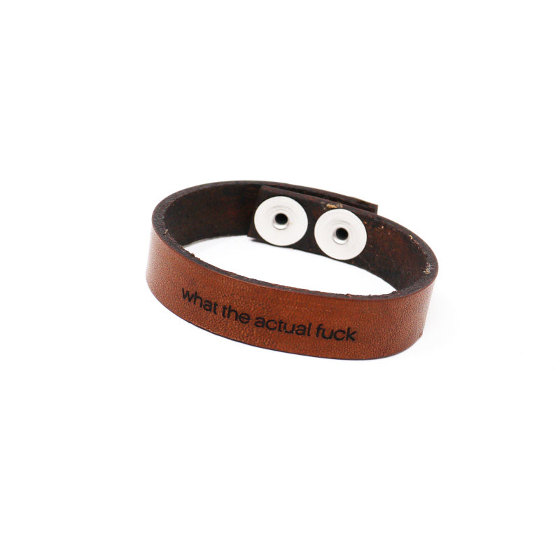 Feisty Phrases - Leather Bracelet