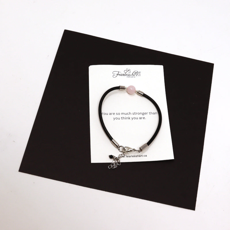 Simple Truth - Gemstone Bracelet on Leather Cord