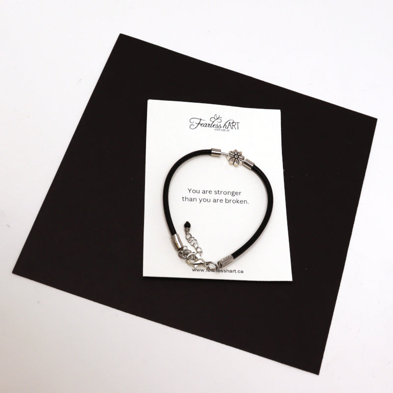 Simple Truth - Gemstone Bracelet on Leather Cord