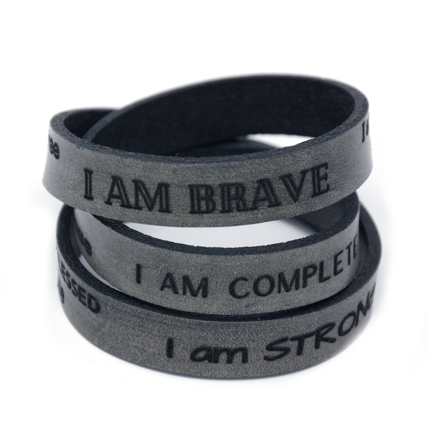 I am... Affirmation Bracelets - Leather