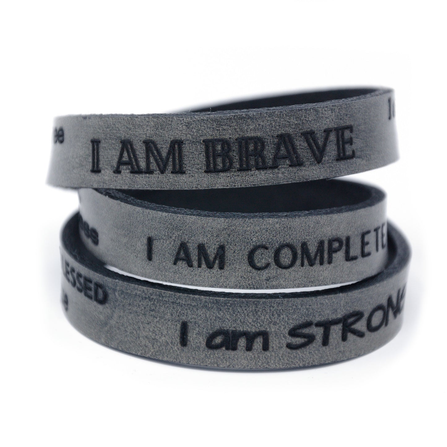 I am... Affirmation Bracelets - Leather