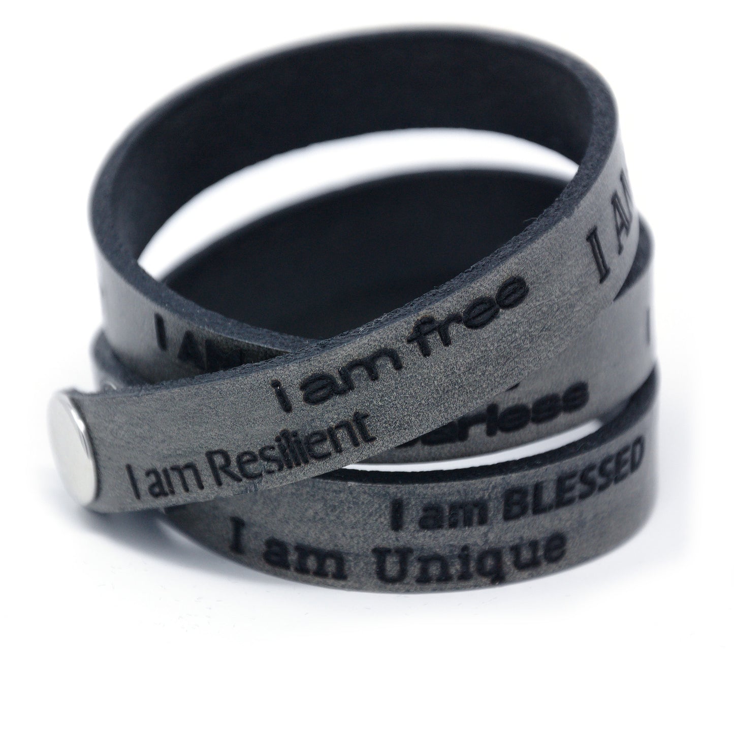 I am... Affirmation Bracelets - Leather