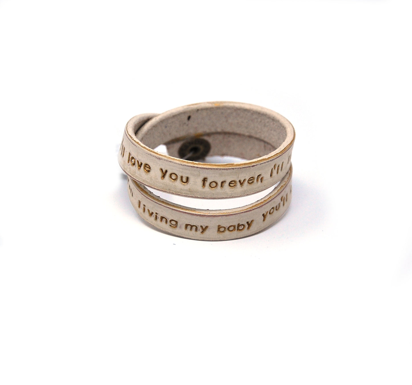 Thoughtful Reflections - Triple Wrap Leather Bracelet