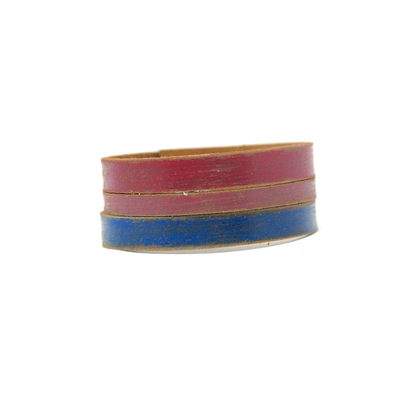 Pride Flag Leather Cuffs