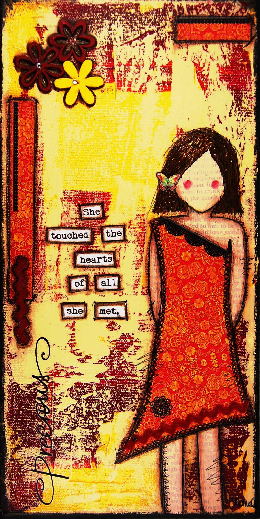 “She Art" Mounted Art Prints 6x12 - Fearless hART