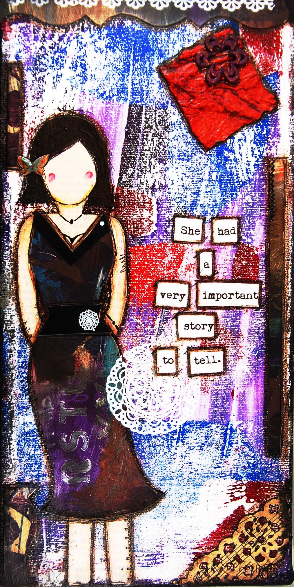 “She Art" Mounted Art Prints 6x12 - Fearless hART
