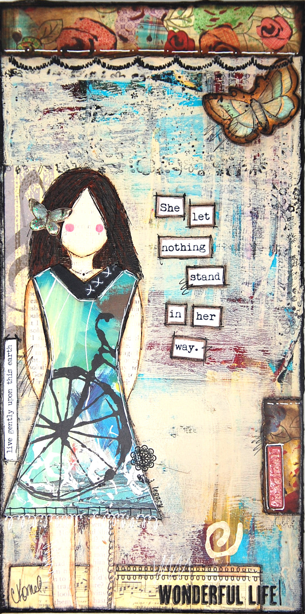 “She Art" Mounted Art Prints 6x12 - Fearless hART