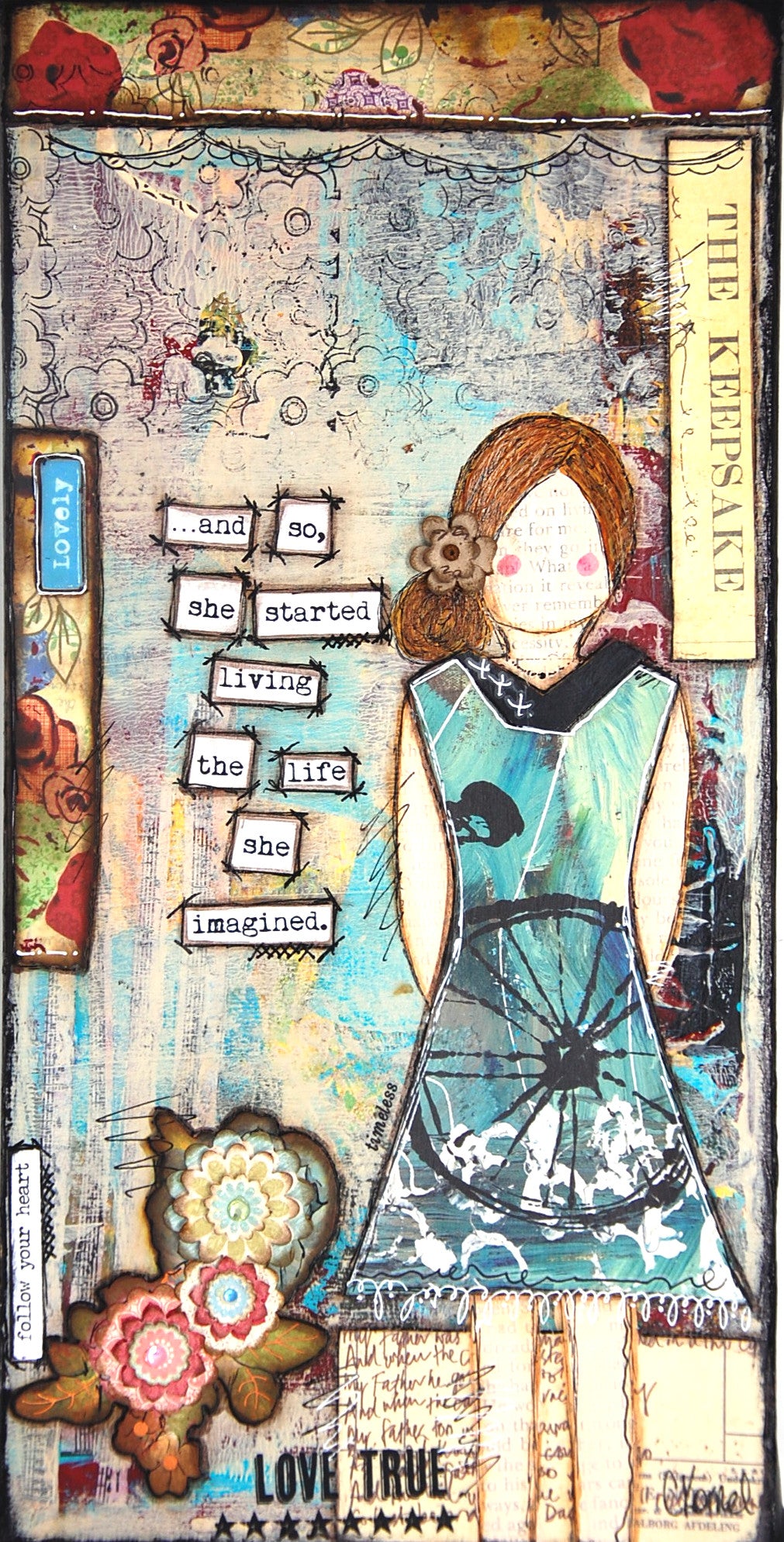 “She Art" Mounted Art Prints 6x12 - Fearless hART
