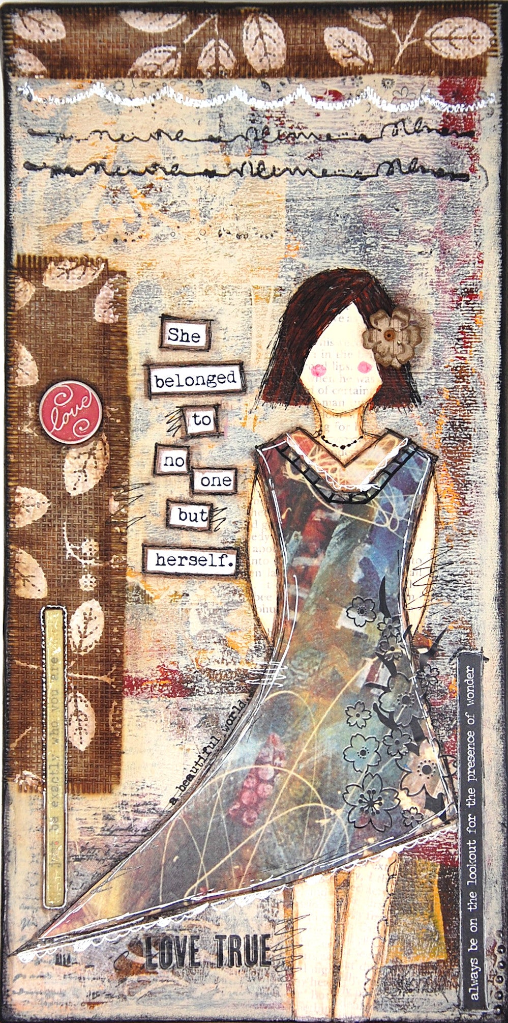 “She Art" Mounted Art Prints 6x12 - Fearless hART