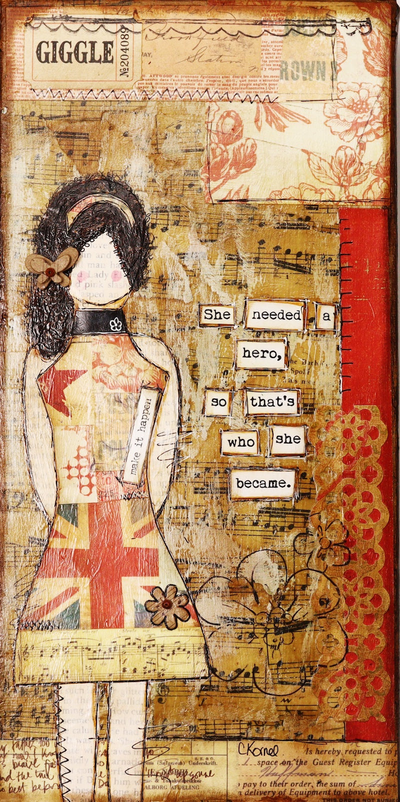 “She Art" Mounted Art Prints 6x12 - Fearless hART