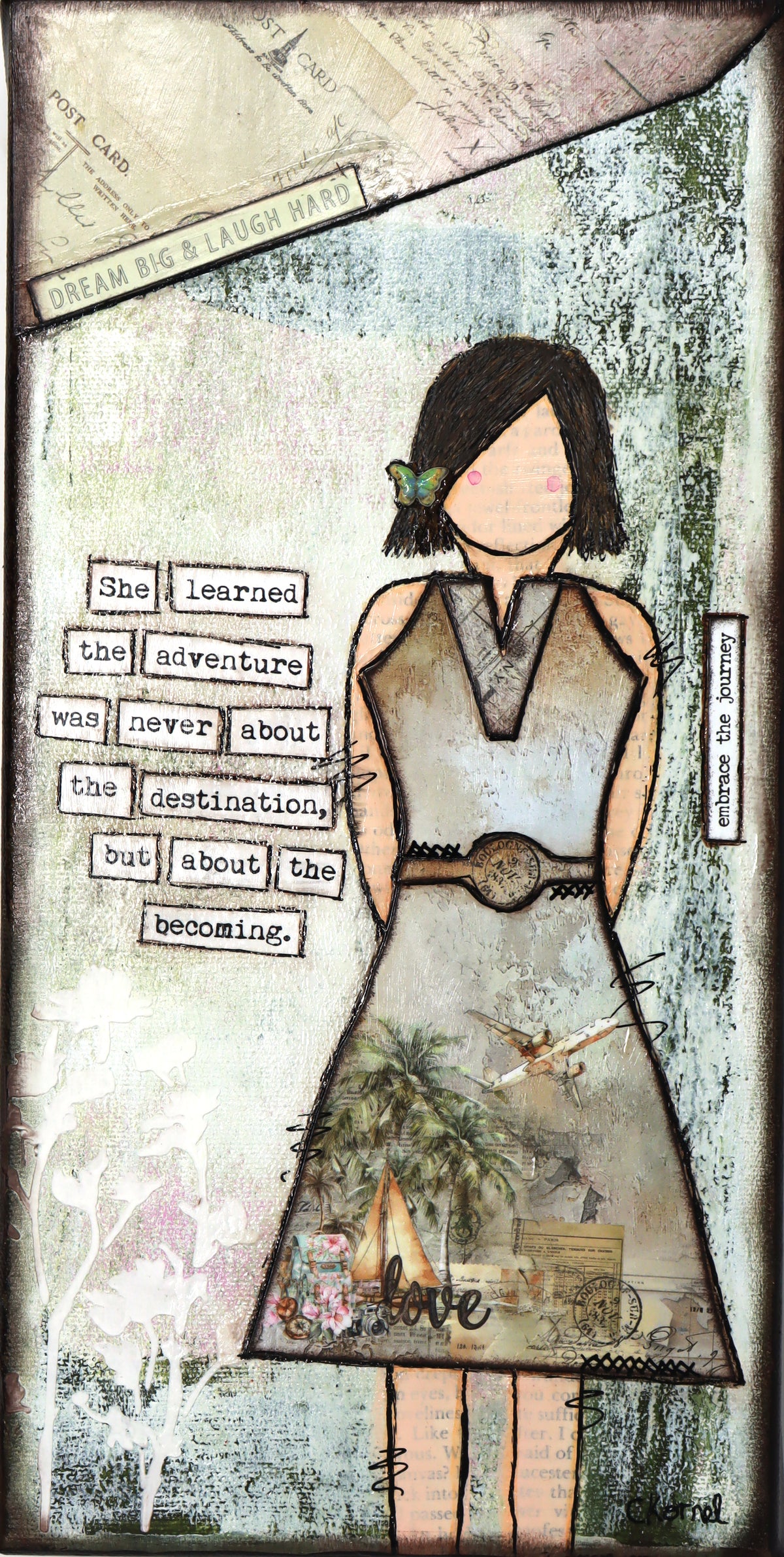“She Art" Mounted Art Prints 6x12 - Fearless hART