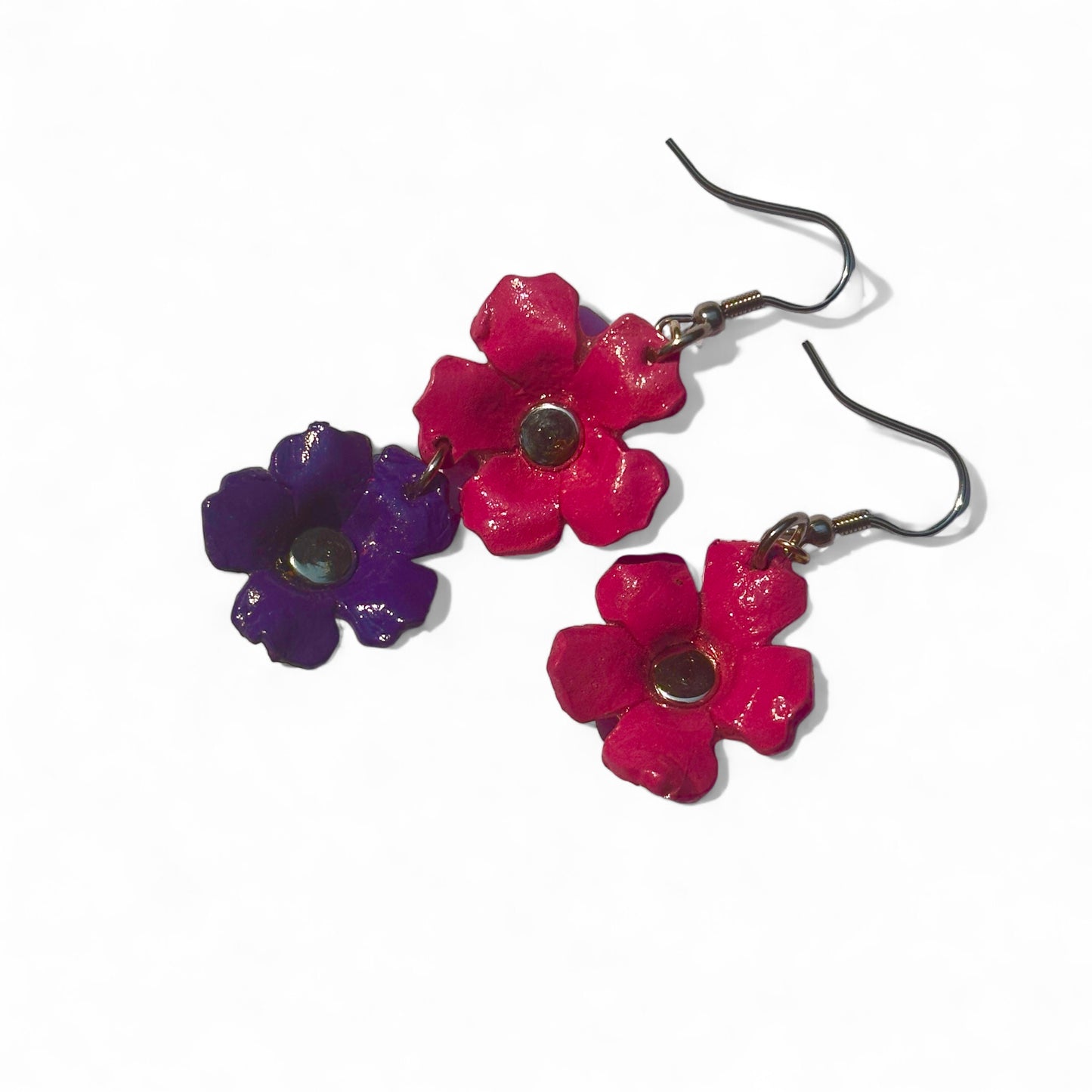 Bloom Earrings - Sculpted Leather