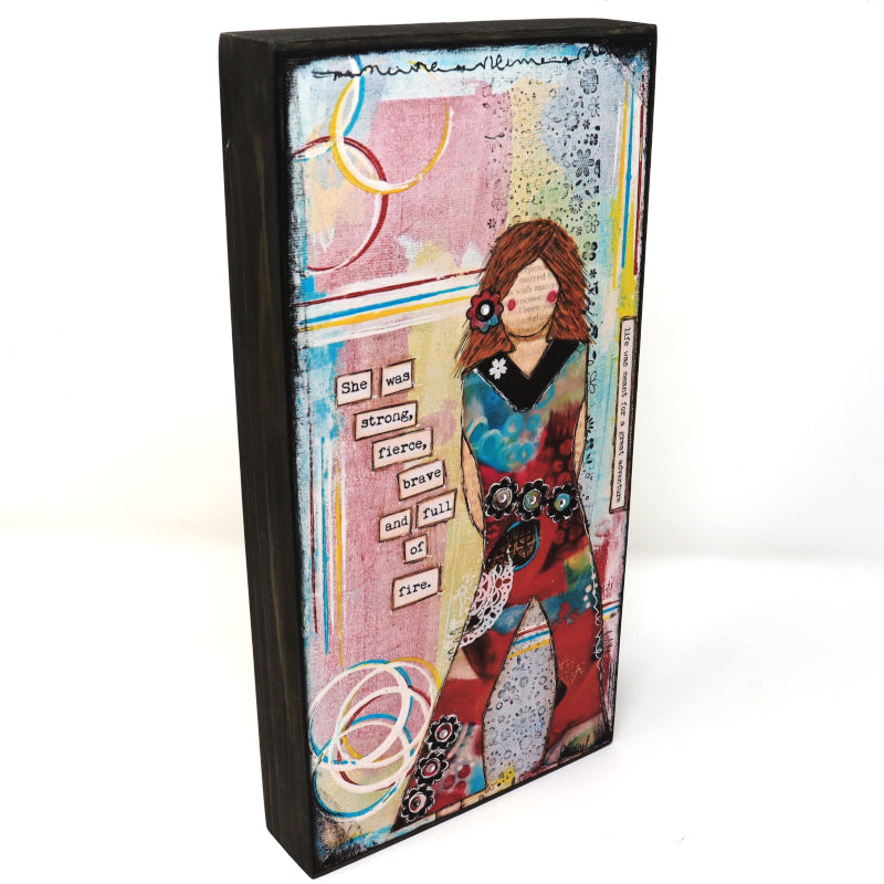 “She Art" Mounted Art Prints 6x12 - Fearless hART