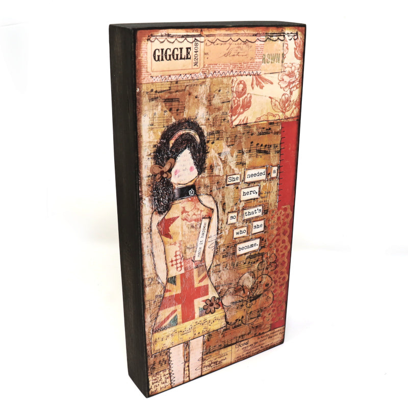 “She Art" Mounted Art Prints 6x12 - Fearless hART