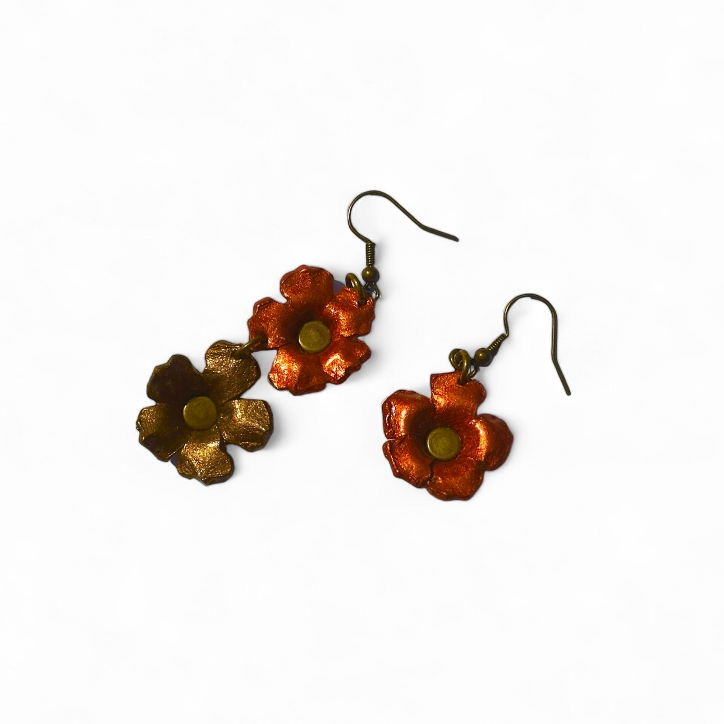 Bloom Earrings - Sculpted Leather