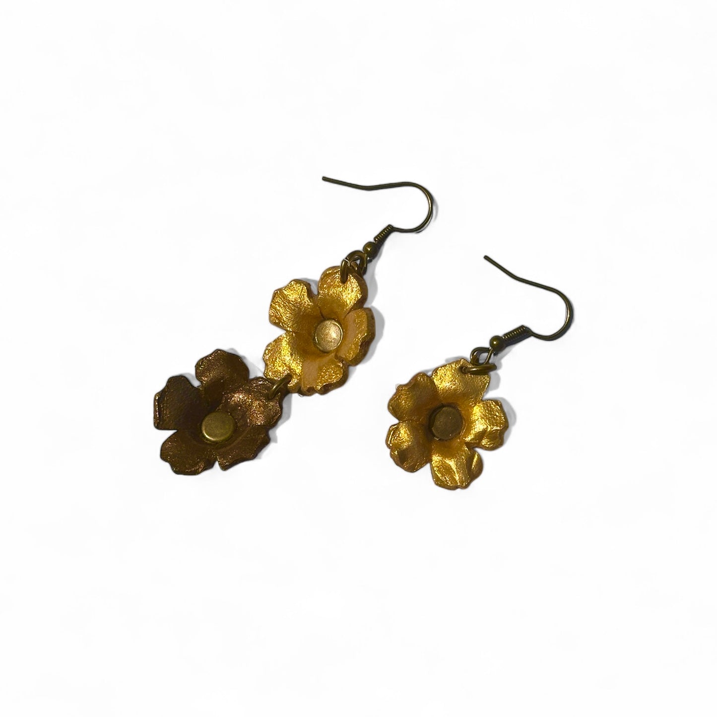 Bloom Earrings - Sculpted Leather