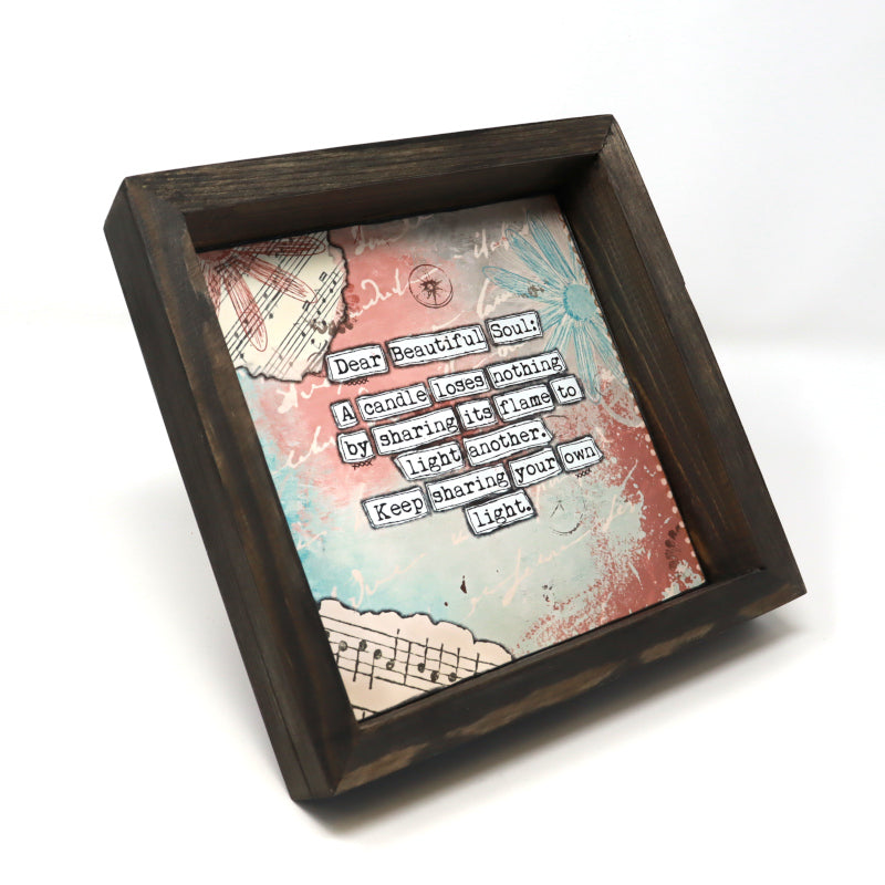 Dear Beautiful Soul Mounted Prints 8”x8” - Fearless hART