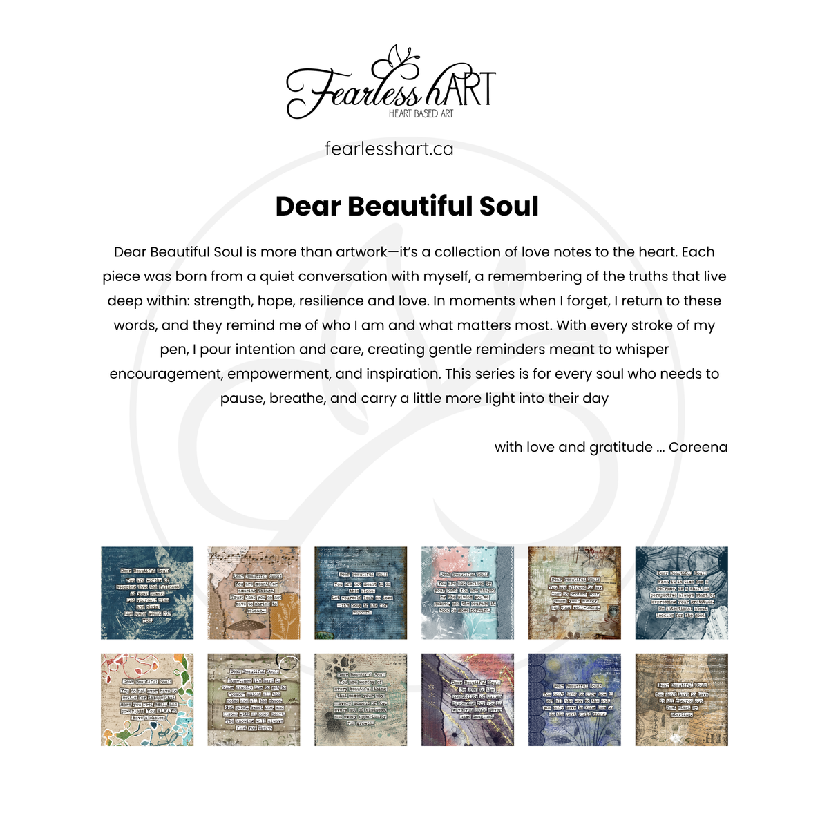 Dear Beautiful Soul 2027 Calendar - Fearless hART