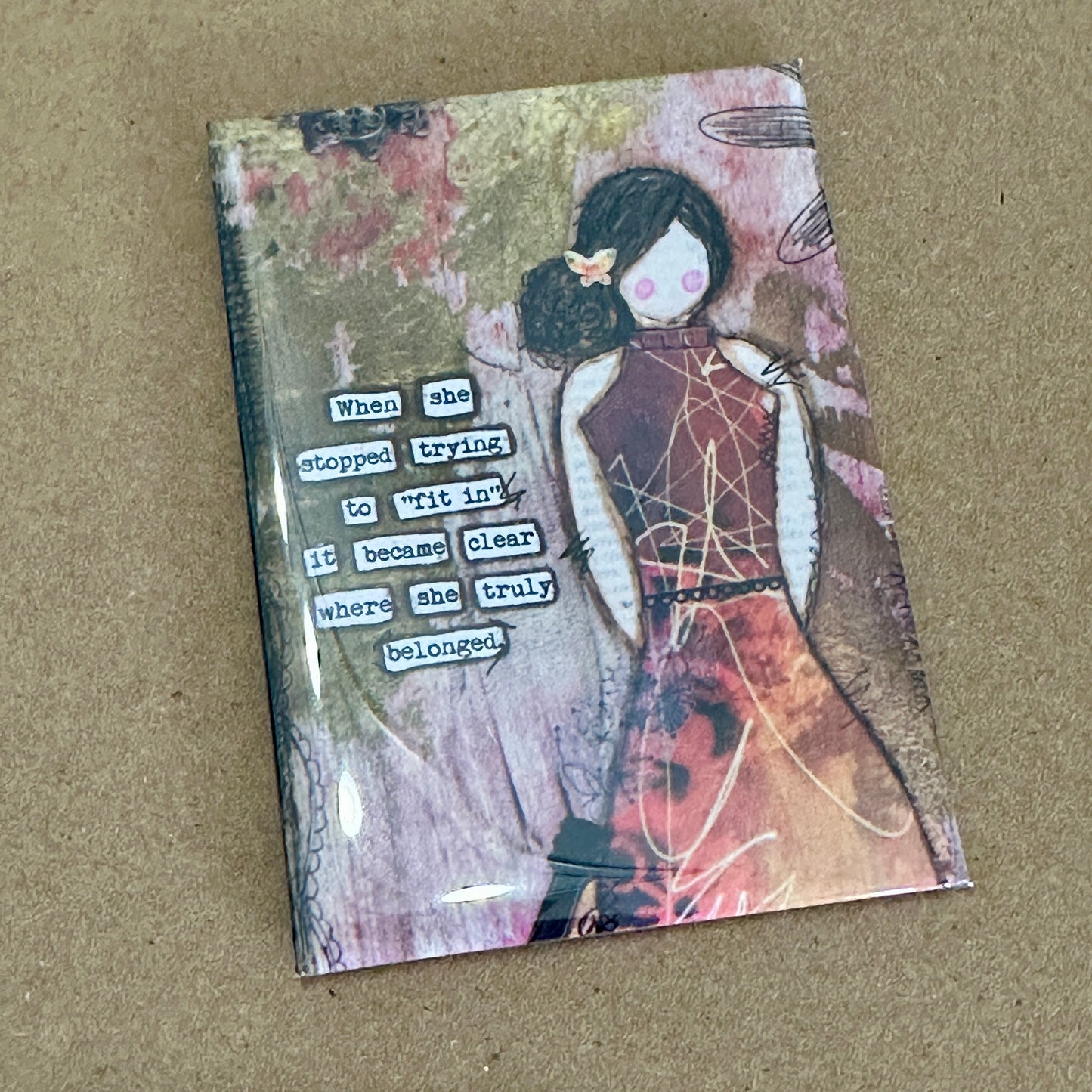 "She Art" Empowering Art Magnets - Fearless hART