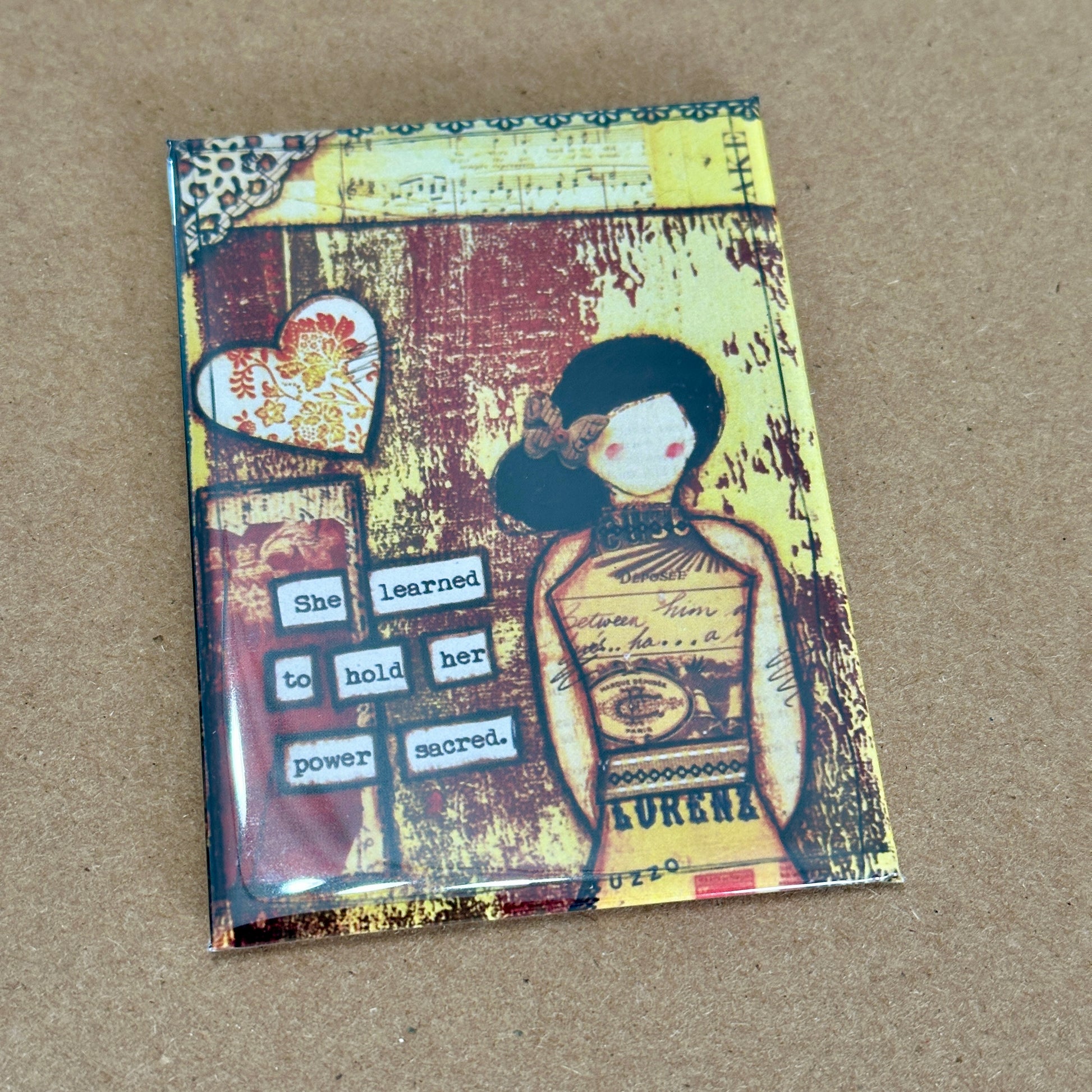 "She Art" Empowering Art Magnets - Fearless hART