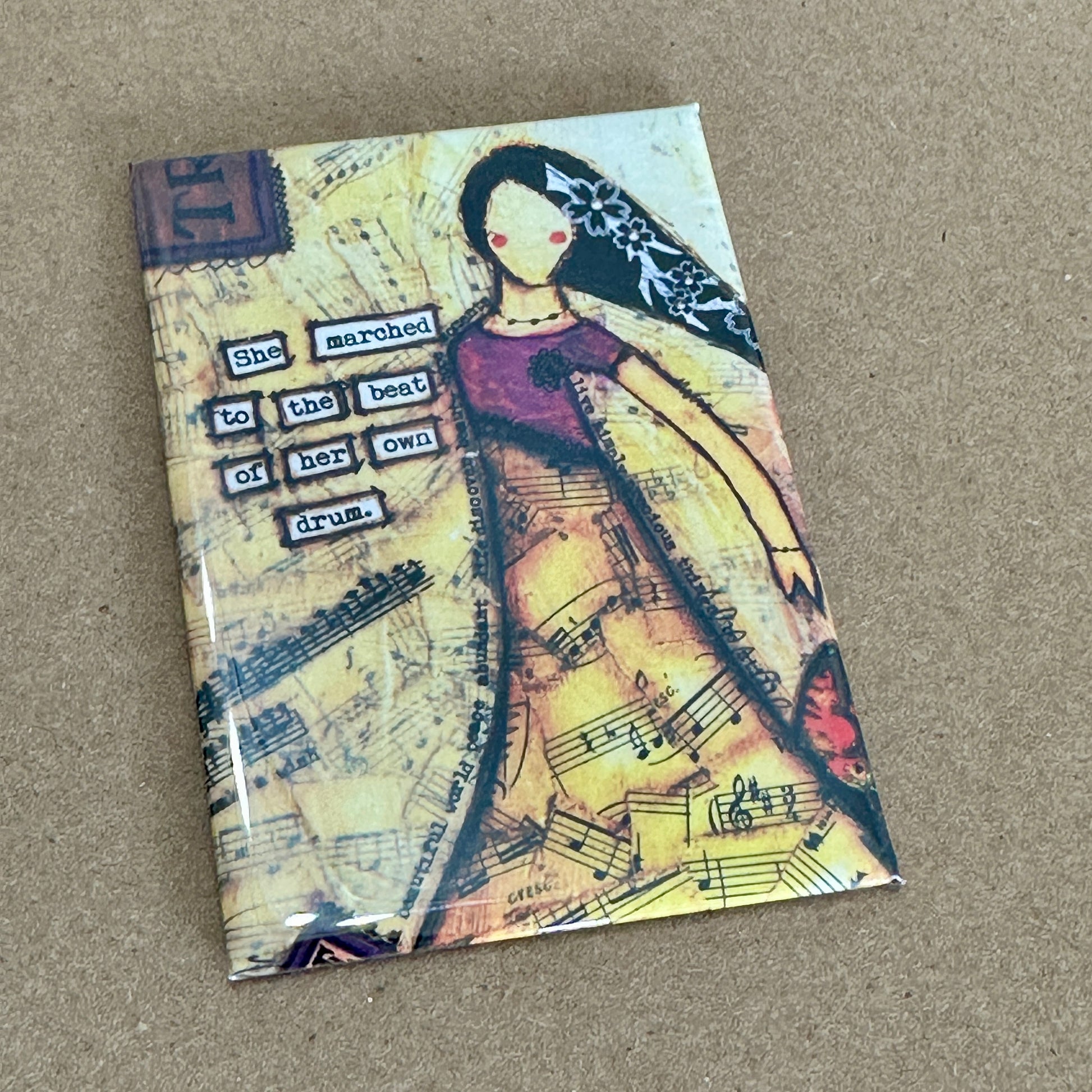 "She Art" Empowering Art Magnets - Fearless hART