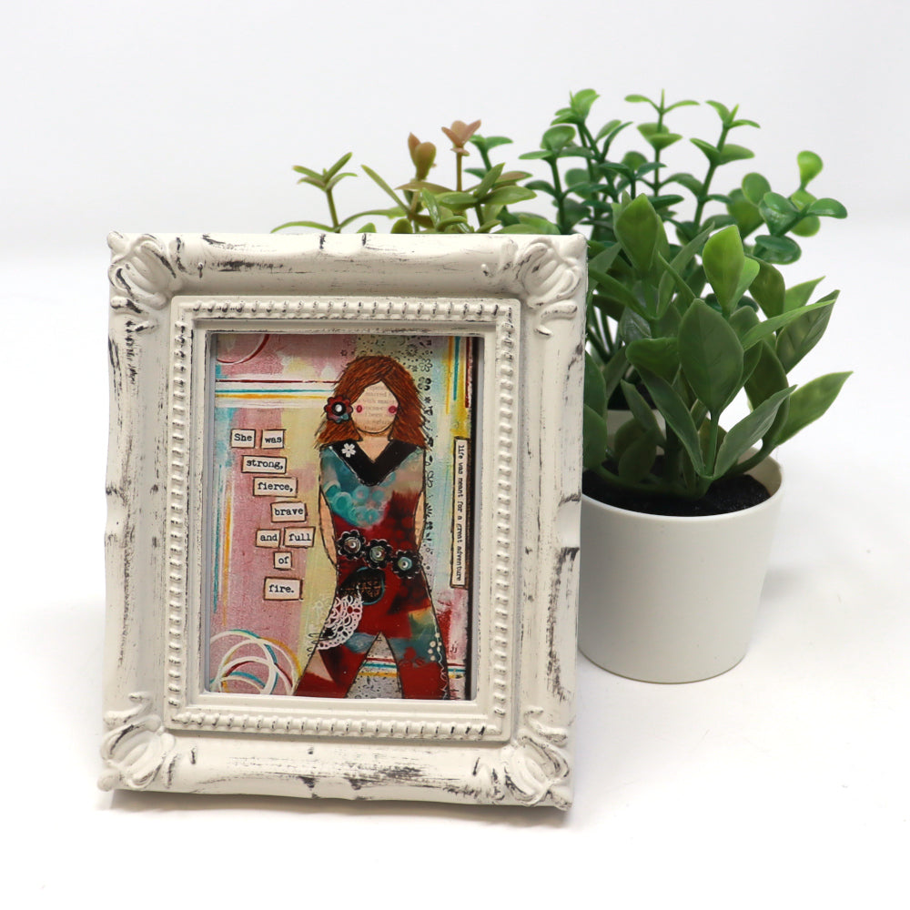 "She Art" - Framed Mini Art Prints - Fearless hART