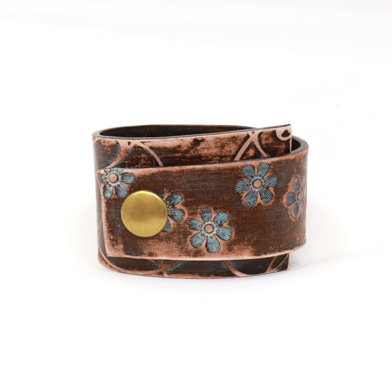 Tapered Leather Cuff - Fearless hART