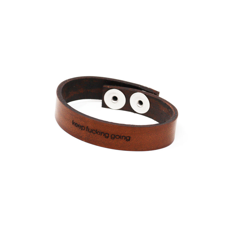 Feisty Phrases - Leather Bracelet - Fearless hART