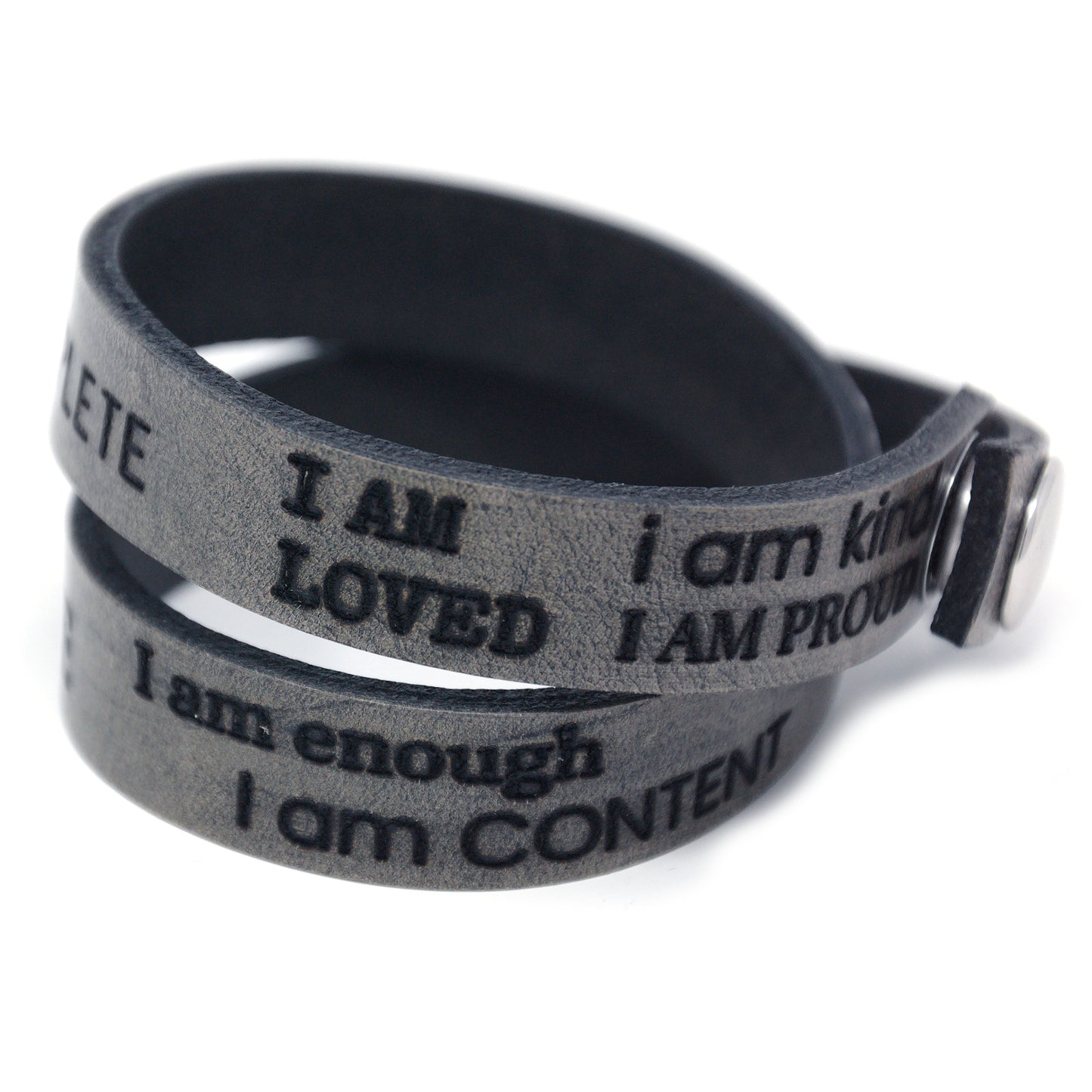 I am... Affirmation Bracelets - Leather