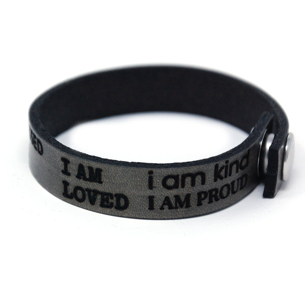 "I Am" Empowerment - Leather Wrap Bracelet